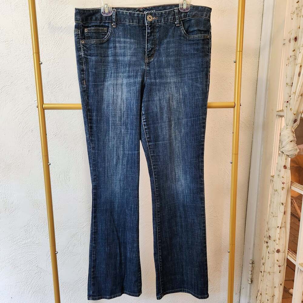 Tommy Hilfiger Hope Bootcut Jeans Women's Size 14 Blue Stretch Denim Mid Rise